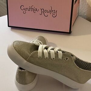 Cynthia Rowley Women's Glitter Sneakers - Light Beige